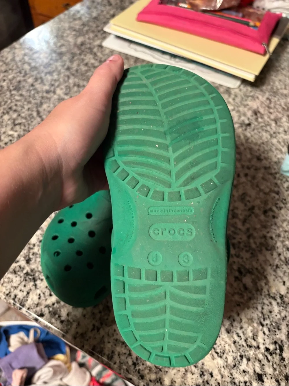 CROCS Kids Green Classic Clogs